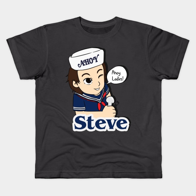 Stevey Ahoy Kids T-Shirt by doodsai